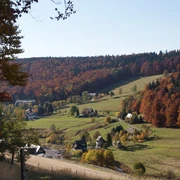 Rehefeld-Zaunhaus im Herbst