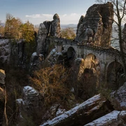 Blick auf die Basteibrücke