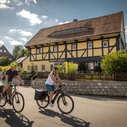 Die Route "Rund um den Kottmar" führt an tollen Umgebebindehäusern vorbei