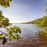 Blick über die Querenbachtalsperre