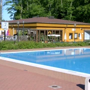 Restaurant von der Badseite aus