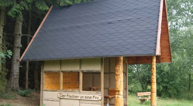 Fischerhütte am Zeulenrodaer Meer