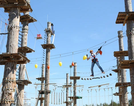 Panorama Hochseilgarten am Bio-Seehotel Zeulenroda