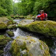 Wanderer im Triebtal
