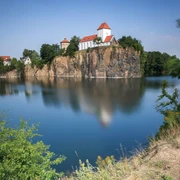 Die Bergkirche Beucha am Tagebausee