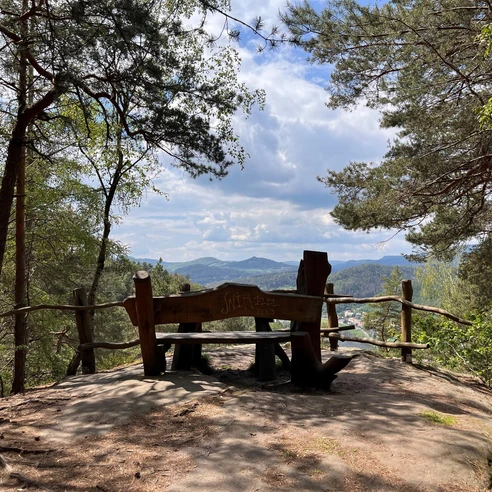 Aussichtspunkt Schneebergblick Děčín