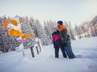 Bestens beschilderte Winterwanderwege