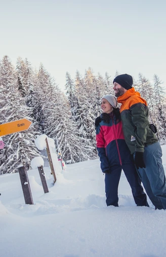 Bestens beschilderte Winterwanderwege