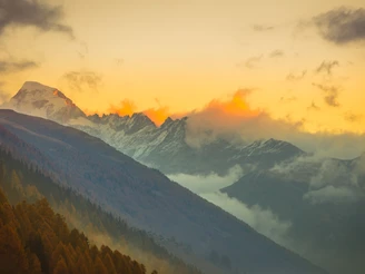 Stimmungsvolle Bergwelt