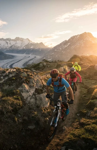 Aussicht auf den Aletschgletscher