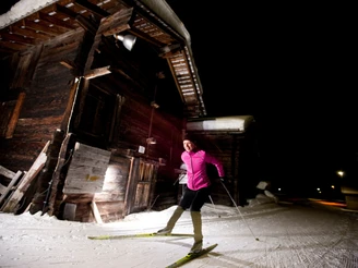 4.5 km Langlaufgenuss auch Abends nach Sonnenuntergang