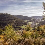 Blick auf Mitteltal vom Genussplatz Walterhütte