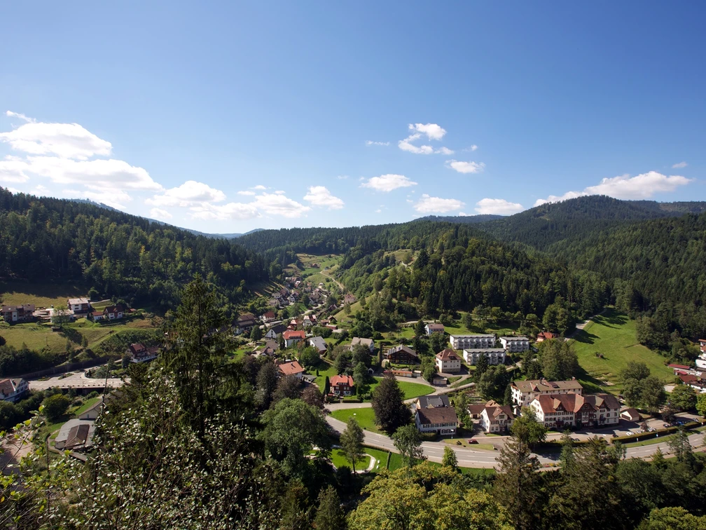 Blick auf Schönmünzach