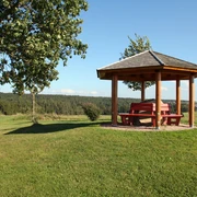 Der Luise-Mayer-Platz in Musbach