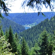 Blick auf den Stausee Kleine Kinzig unterhalb vom Heuplatz