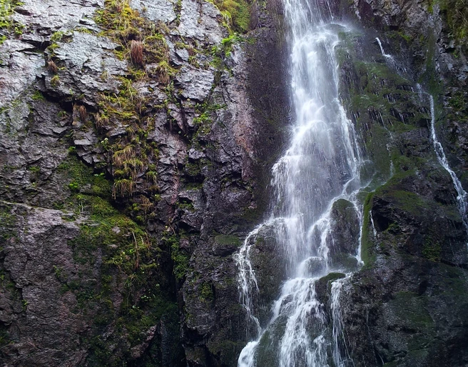 Der Burgbachwasserfall bei Bad Rippoldsau