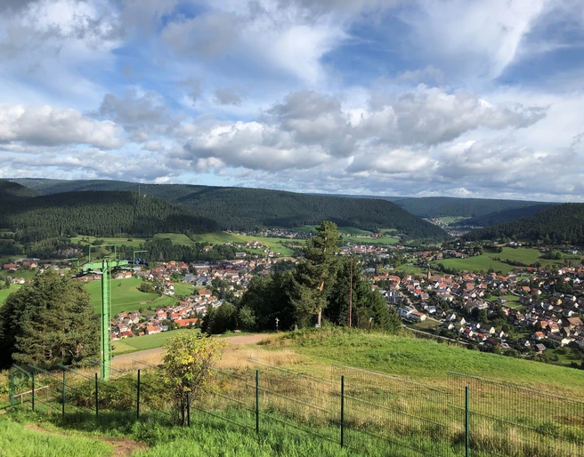 Aussicht vom Baiersbronner Hausberg Stöckerkopf