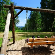 Schaukel mit Blick auf Freudenstadt