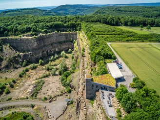 Luftbild natour.NAH.zentrum Schillat-Höhle
