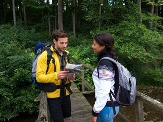 Wanderer auf dem Weg der Selbstzuwenung