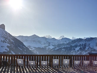 Aussicht von der Sonnenterrasse Marbachegg