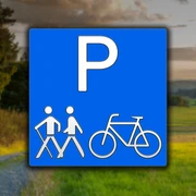 Rad- und Wanderparkplatz in der Region Edersee