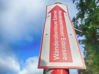 Immer der Markierung nach...