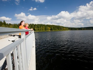 Blick auf die Talsperre Muldenberg