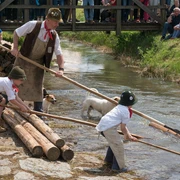 Schauflößen des Flößerverein Muldenberg e. V.