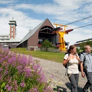 Auf dem Gipfel des Fichtelberges