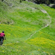 Unterwegs mit dem Bike in der UNESCO Biosphäre Entlebuch.