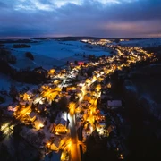 Weihnachtliches Lichtermeer Gelenau