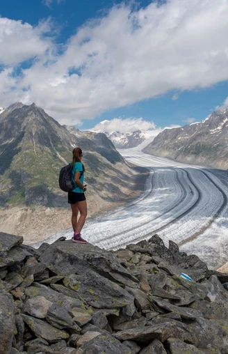 Alpine Wanderung UNESCO-Höhenweg vom Bettmerhorn zum Eggishorn