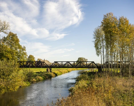 Gammel jernbanebro Preten Alte Eisenbahnbrücke PretenOld railway bridge PretenAncien pont ferroviaire de PretenOude spoorwegbrug PretenGammel jernbanebro Preten