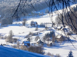 Rehefeld-Zaunhaus im Winter
