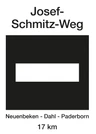 Wegzeichen Josef-Schmitz-Weg Wegzeichen Josef-Schmitz-Weg
