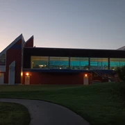 Abendstimmung am Thermalsolbad in Salzgitter-Bad
