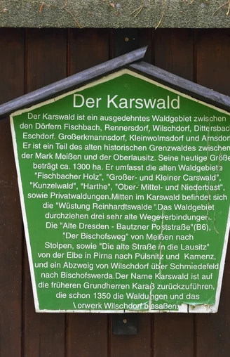 Infotafel zum Karswald