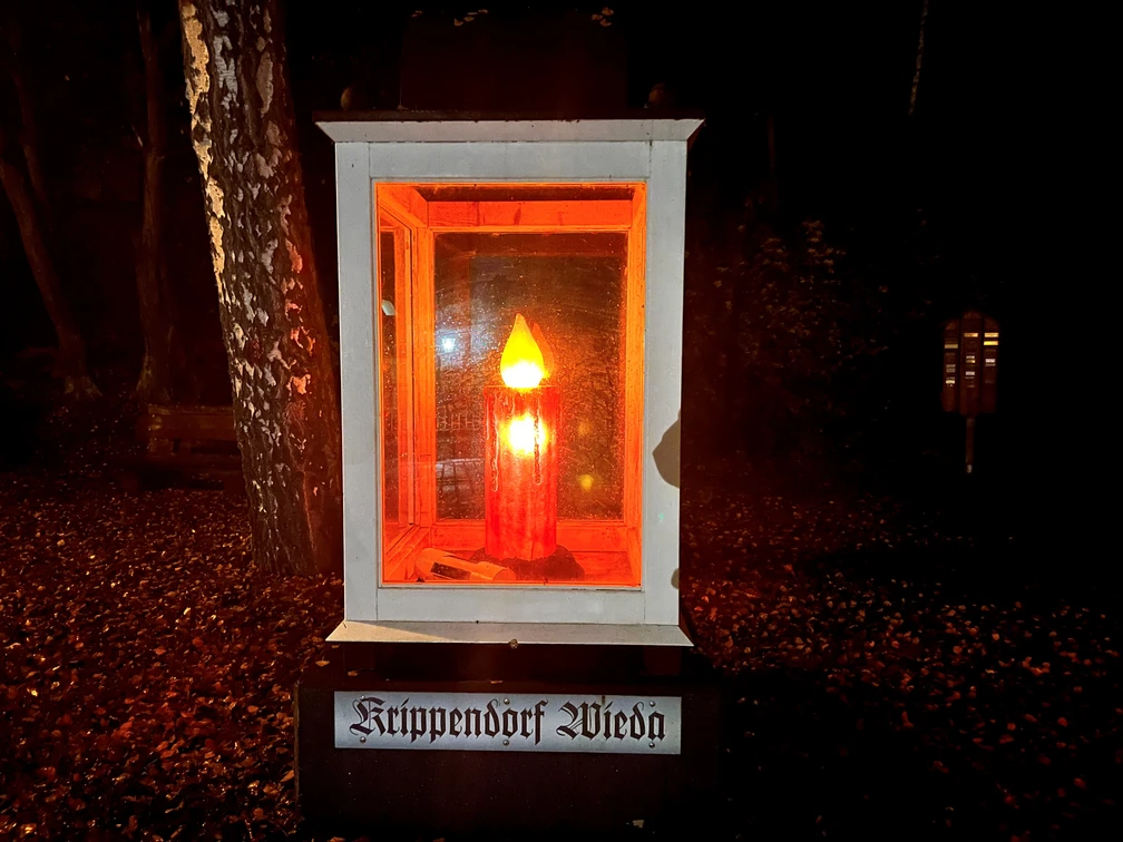 Kerze Krippenweihnacht