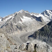 Blick vom Gipfel Sparrhorn Richtung Oberaletsch