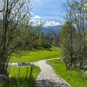 historische Strasse Naters -Blatten, Nähe Geimen