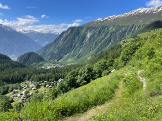 Blatten -Egga, mit Blick auf Blatten