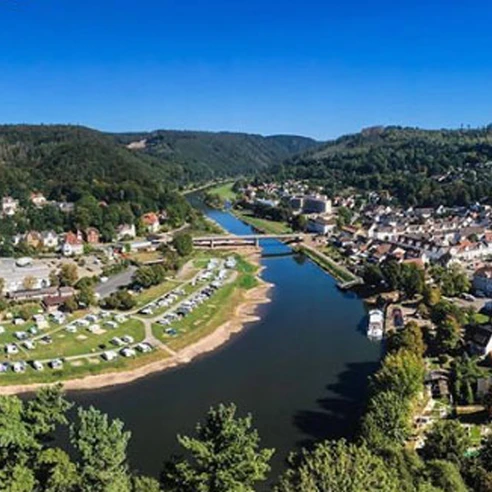 Blick vom Hugenottenturm