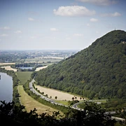 Porta Westfalica mit Blick aufs Kaiser-Wilhelm-Denkmal
