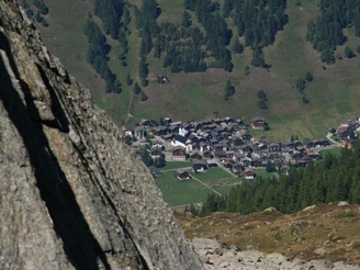 Ausblick auf's Dorf Ulrichen