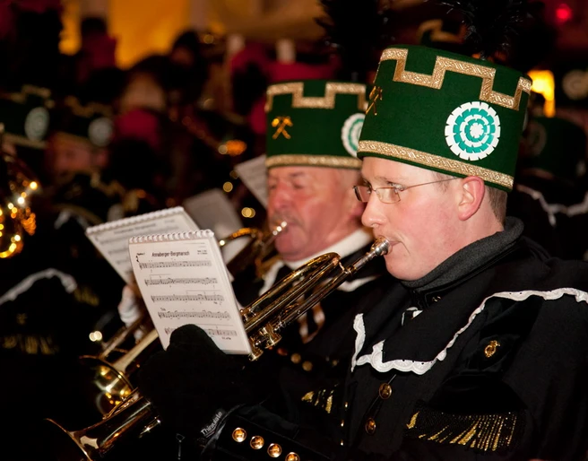 Bergmusiker zur Schwarzenberger Bergparade