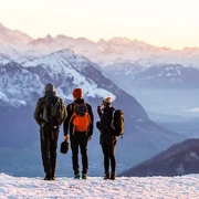 Winterwandern auf der Königin der Berge