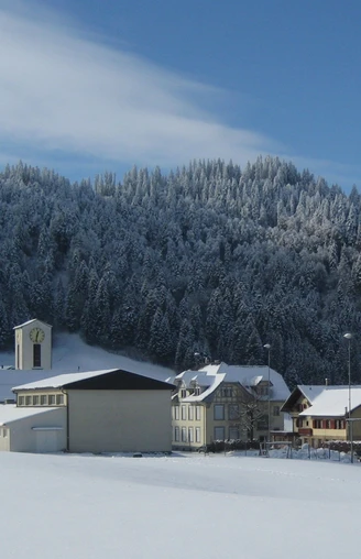 Kurz vor dem Dorf Wiggen