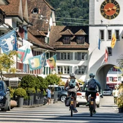 Die Fahrt durch das historische Städtchen Willisau gilt als Highlight der Route 1291.