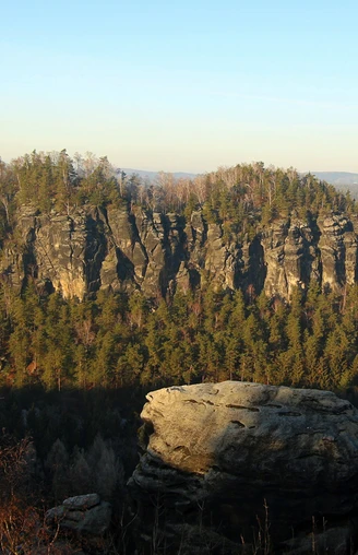 Blick vom kleinen auf den großen Bärenstein